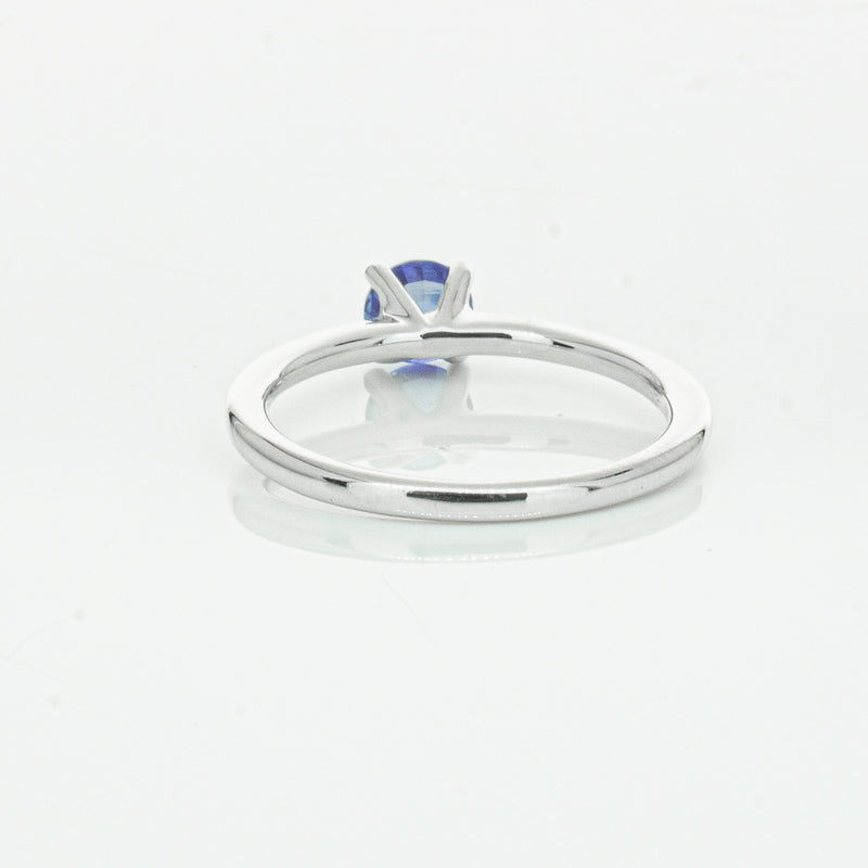18ct White Gold .77ct Sapphire Melba Ring-Ring-Walker & Hall