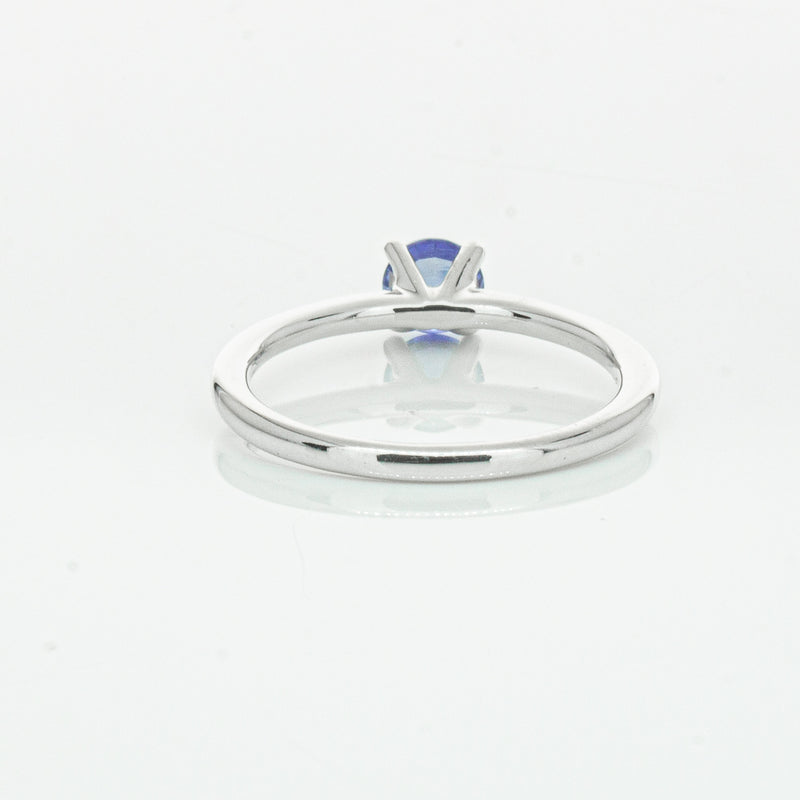 18ct White Gold .77ct Sapphire Melba Ring-Ring-Walker & Hall