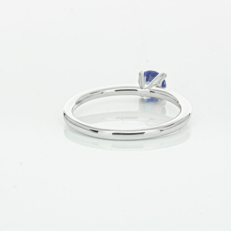 18ct White Gold .77ct Sapphire Melba Ring-Ring-Walker & Hall