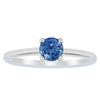 18ct White Gold .77ct Sapphire Melba Ring-Ring-Walker & Hall