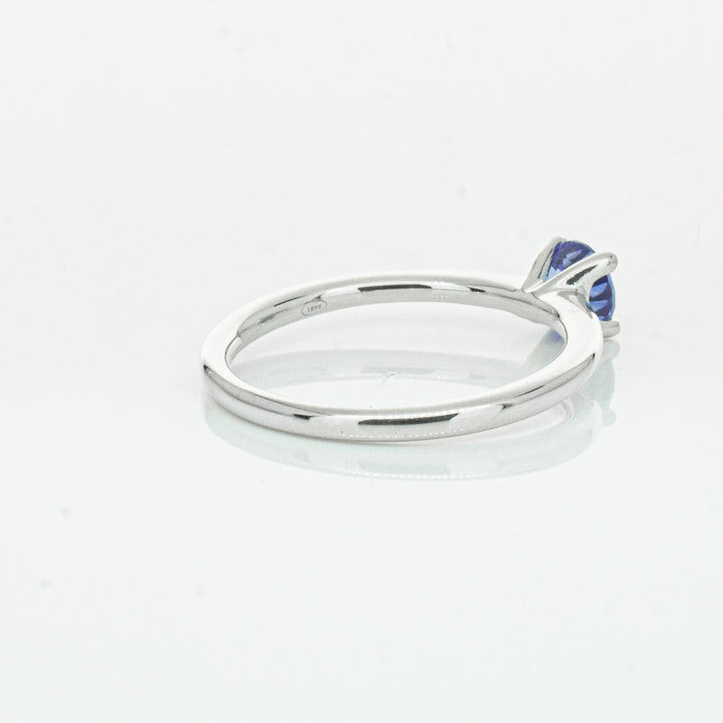 18ct White Gold .77ct Sapphire Melba Ring-Ring-Walker & Hall