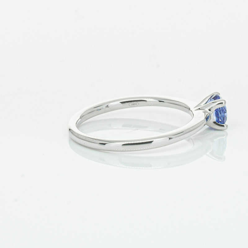 18ct White Gold .77ct Sapphire Melba Ring-Ring-Walker & Hall