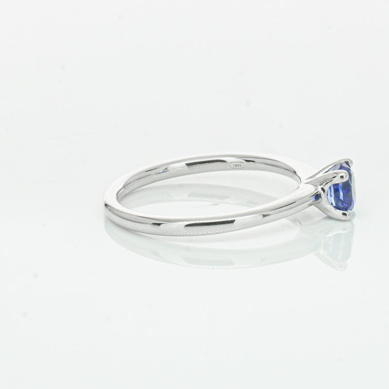 18ct White Gold .77ct Sapphire Melba Ring-Ring-Walker & Hall