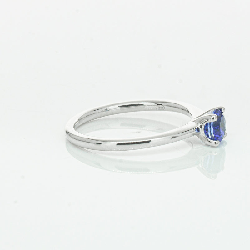 18ct White Gold .77ct Sapphire Melba Ring-Ring-Walker & Hall