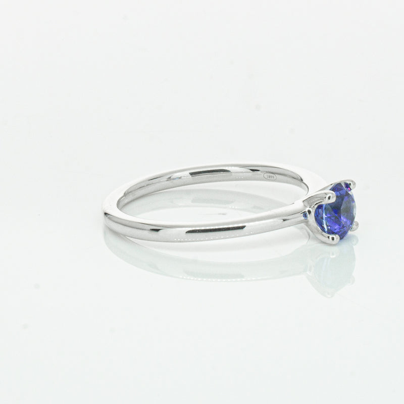 18ct White Gold .77ct Sapphire Melba Ring-Ring-Walker & Hall