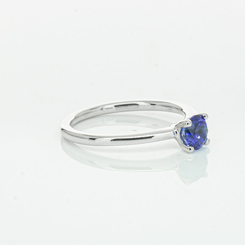 18ct White Gold .77ct Sapphire Melba Ring-Ring-Walker & Hall