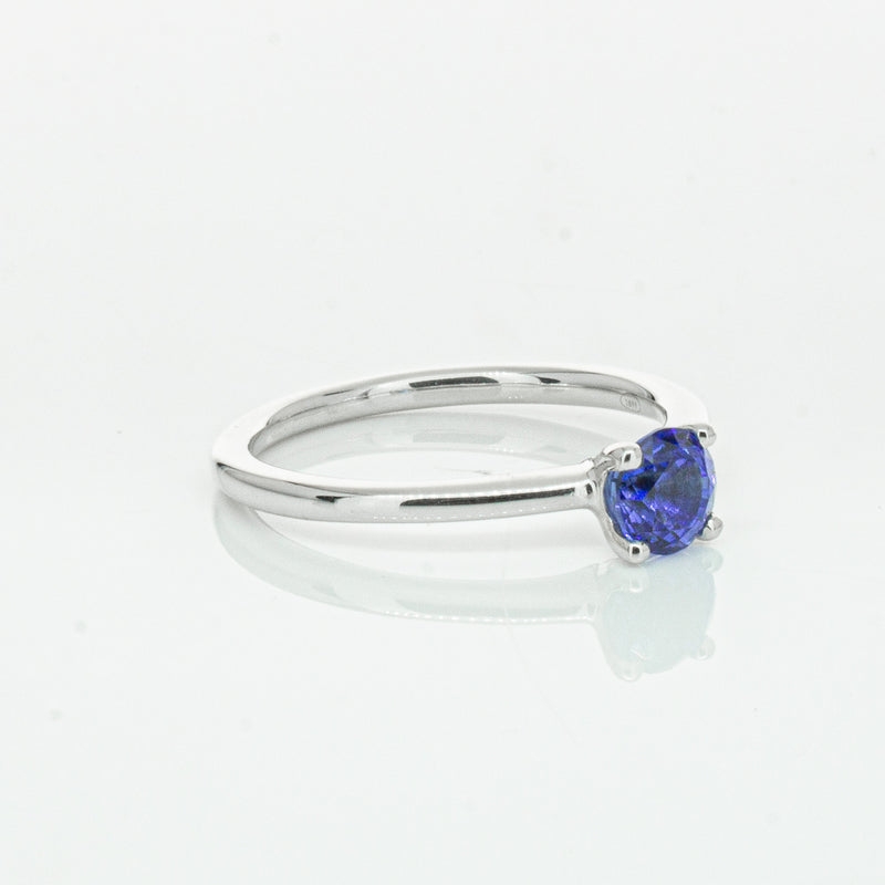 18ct White Gold .77ct Sapphire Melba Ring-Ring-Walker & Hall