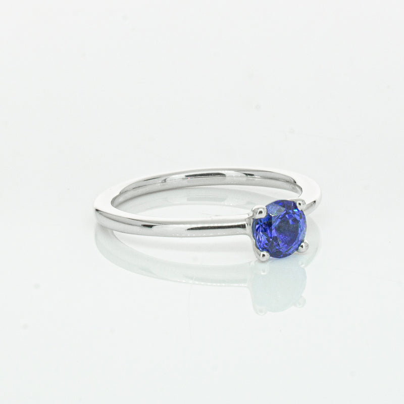 18ct White Gold .77ct Sapphire Melba Ring-Ring-Walker & Hall