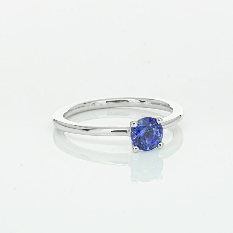 18ct White Gold .77ct Sapphire Melba Ring-Ring-Walker & Hall