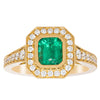 18ct Yellow Gold Emerald Ring-Ring-Walker & Hall