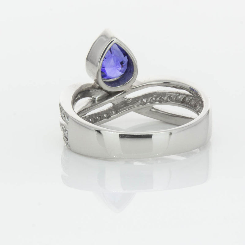 Deja Vu Platinum 1.73ct Sapphire & Diamond Ring-Ring-Walker & Hall