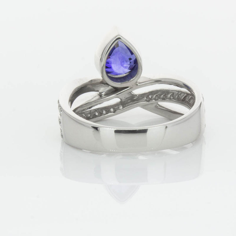 Deja Vu Platinum 1.73ct Sapphire & Diamond Ring-Ring-Walker & Hall