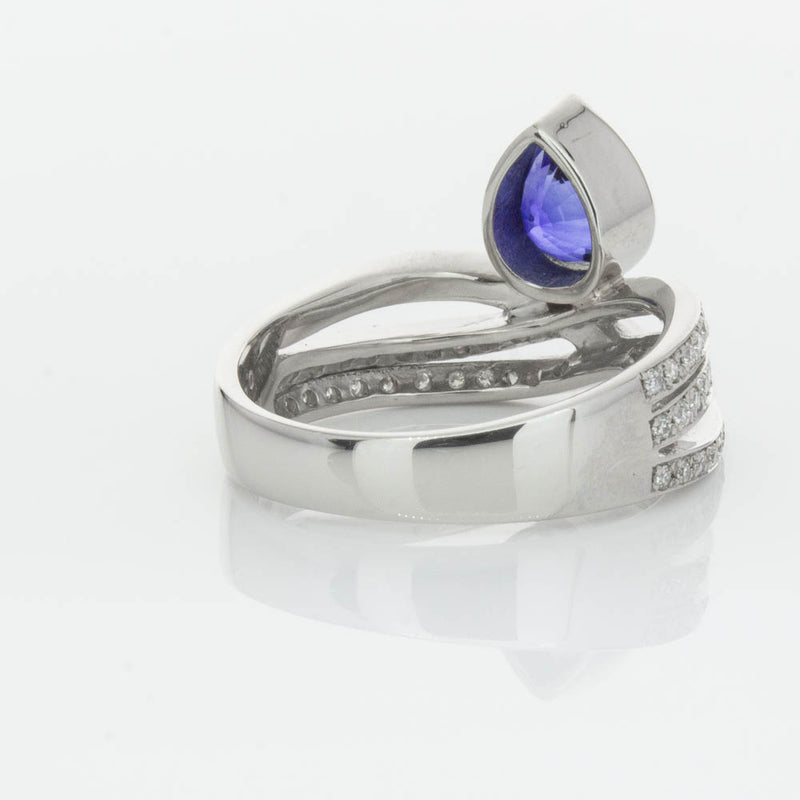 Deja Vu Platinum 1.73ct Sapphire & Diamond Ring-Ring-Walker & Hall