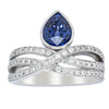 Deja Vu Platinum 1.73ct Sapphire & Diamond Ring-Ring-Walker & Hall