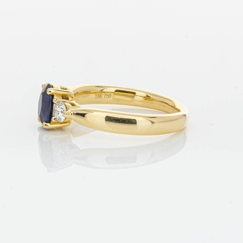18ct Yellow Gold .87ct Sapphire & Diamond Elysian Ring-Ring-Walker & Hall
