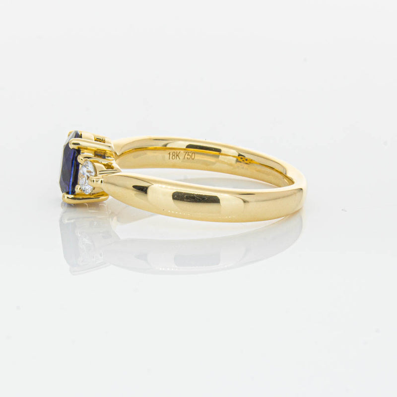 18ct Yellow Gold .87ct Sapphire & Diamond Elysian Ring-Ring-Walker & Hall