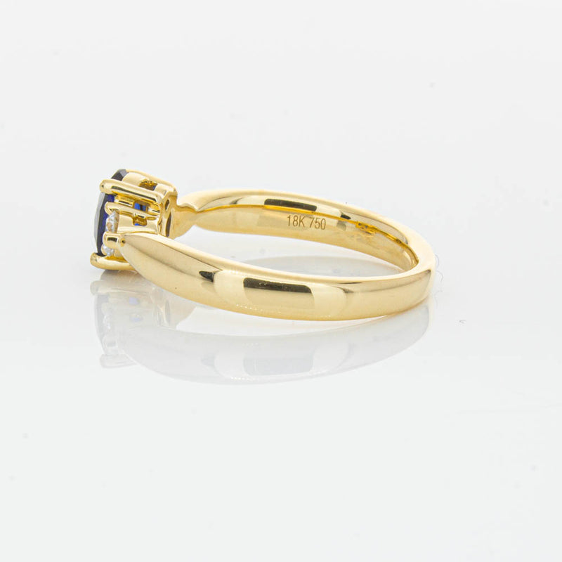 18ct Yellow Gold .87ct Sapphire & Diamond Elysian Ring-Ring-Walker & Hall