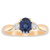 18ct Yellow Gold .87ct Sapphire & Diamond Elysian Ring-Ring-Walker & Hall