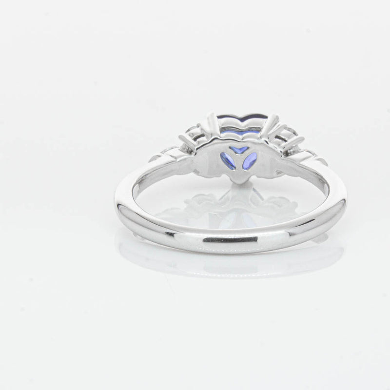 18ct White Gold 1.15ct Sapphire & Diamond Oriana Ring-Ring-Walker & Hall