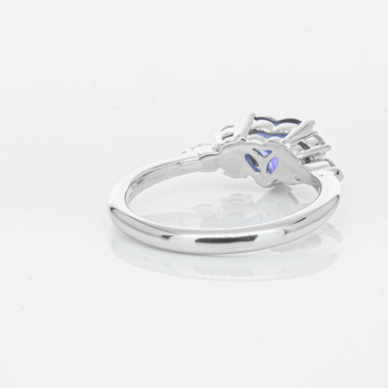 18ct White Gold 1.15ct Sapphire & Diamond Oriana Ring-Ring-Walker & Hall
