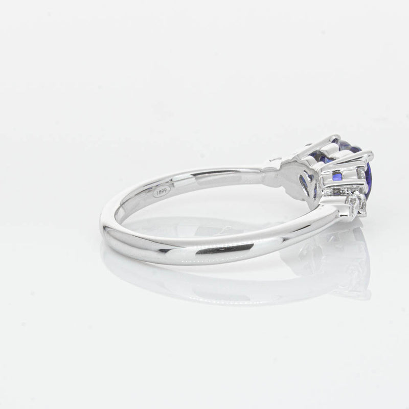 18ct White Gold 1.15ct Sapphire & Diamond Oriana Ring-Ring-Walker & Hall