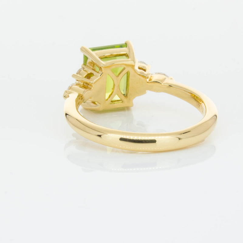 18ct Yellow Gold 2.42ct Peridot & Diamond Oriana Ring-Ring-Walker & Hall