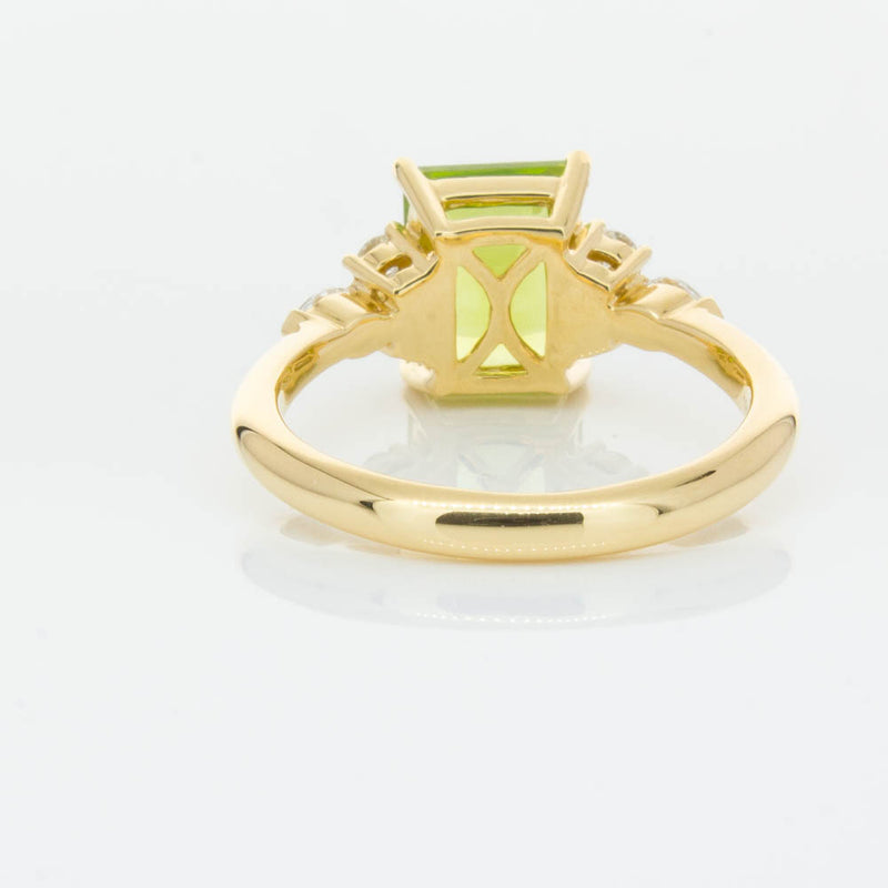 18ct Yellow Gold 2.42ct Peridot & Diamond Oriana Ring-Ring-Walker & Hall