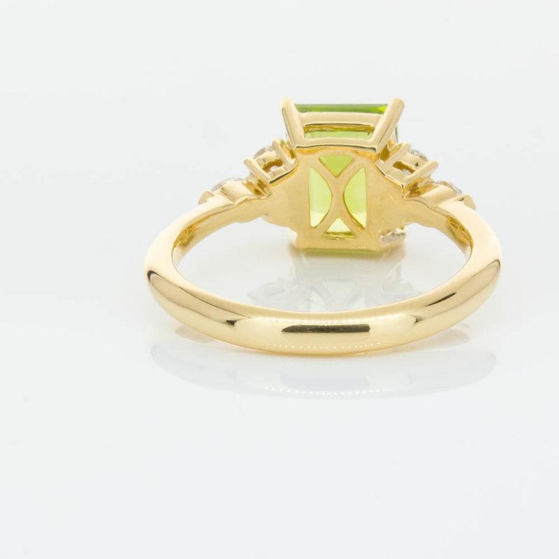 18ct Yellow Gold 2.42ct Peridot & Diamond Oriana Ring-Ring-Walker & Hall
