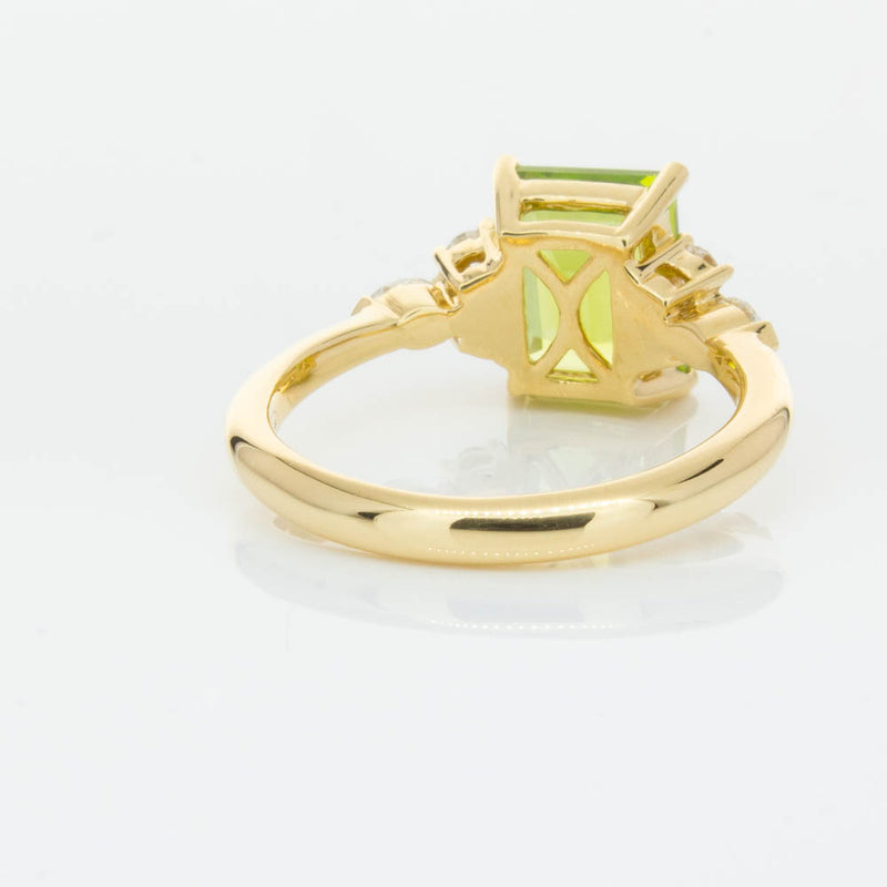 18ct Yellow Gold 2.42ct Peridot & Diamond Oriana Ring-Ring-Walker & Hall