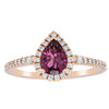 18ct Rose Gold Pink Tourmaline & Diamond Mini Sierra Ring-Ring-Walker & Hall