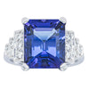 18ct White Gold 6.82ct Tanzanite & Diamond Maya Ring-Ring-Walker & Hall