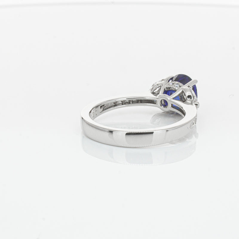 Deja Vu Platinum 1.88ct Sapphire & Diamond Ring-Ring-Walker & Hall
