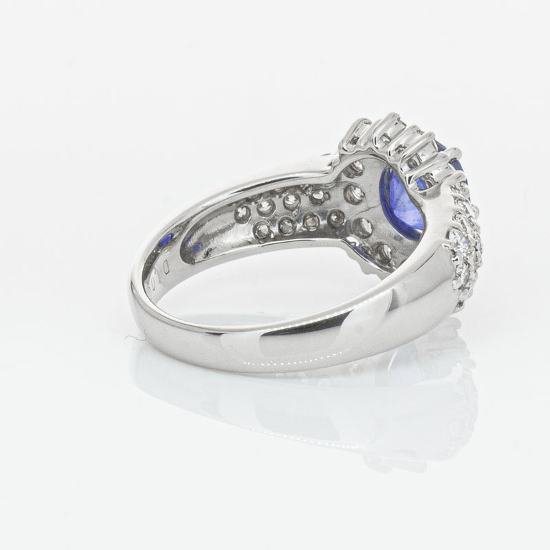 Deja Vu Platinum 1.64ct Sapphire & Diamond Ring-Ring-Walker & Hall