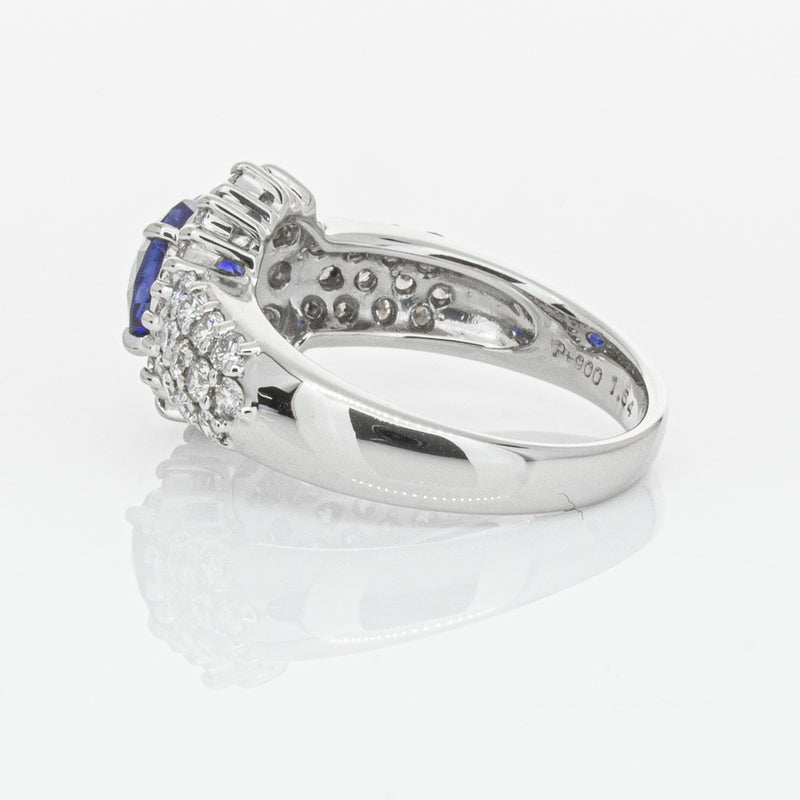 Deja Vu Platinum 1.64ct Sapphire & Diamond Ring-Ring-Walker & Hall