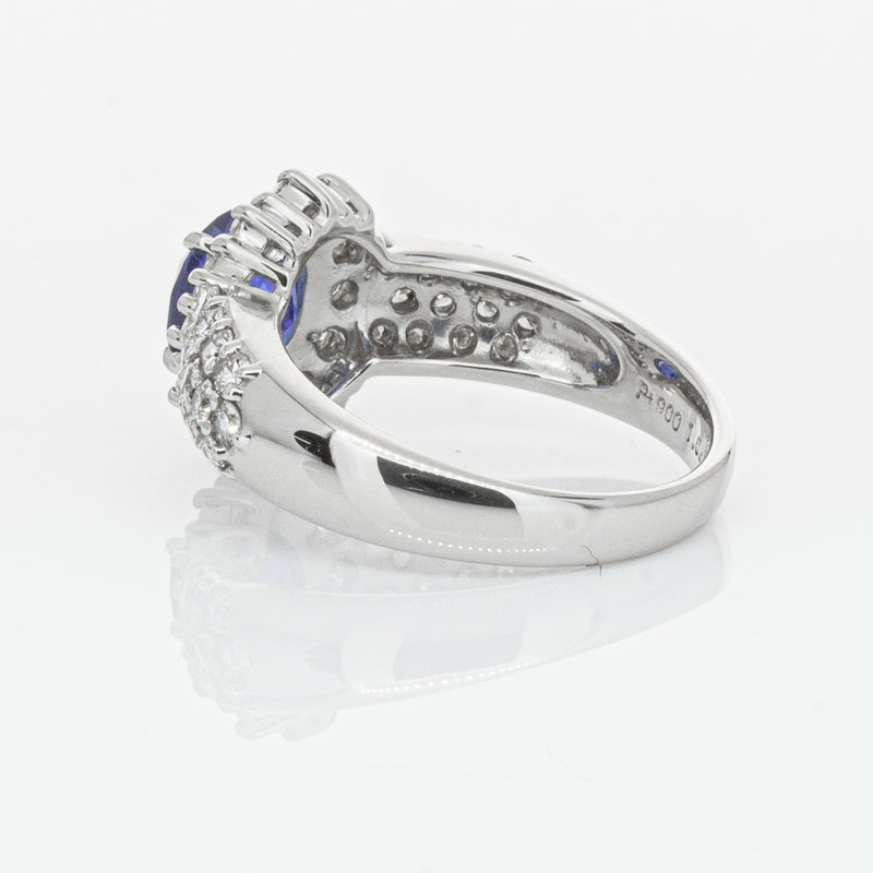 Deja Vu Platinum 1.64ct Sapphire & Diamond Ring-Ring-Walker & Hall