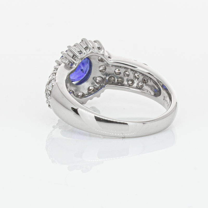 Deja Vu Platinum 1.64ct Sapphire & Diamond Ring-Ring-Walker & Hall