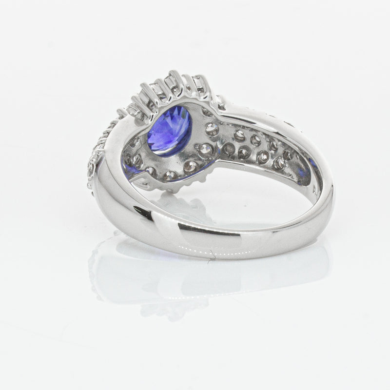 Deja Vu Platinum 1.64ct Sapphire & Diamond Ring-Ring-Walker & Hall