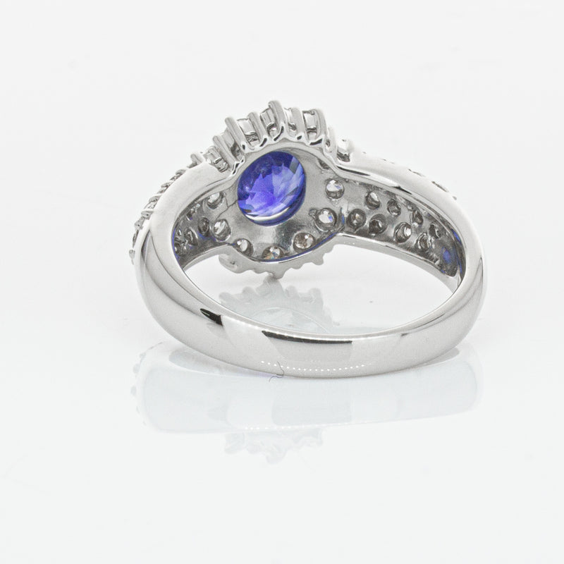 Deja Vu Platinum 1.64ct Sapphire & Diamond Ring-Ring-Walker & Hall
