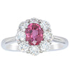 Deja Vu Platinum 1.10ct Ruby & Diamond Ring-Ring-Walker & Hall