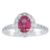 Deja Vu Platinum 1.06ct Ruby & Diamond Ring-Ring-Walker & Hall