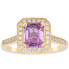 18ct Yellow Gold 1.55ct Pink Sapphire & Diamond Aria Ring-Ring-Walker & Hall