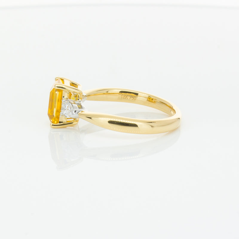 18ct Yellow Gold 2.15ct Yellow Sapphire & Diamond Ayla Ring-Ring-Walker & Hall