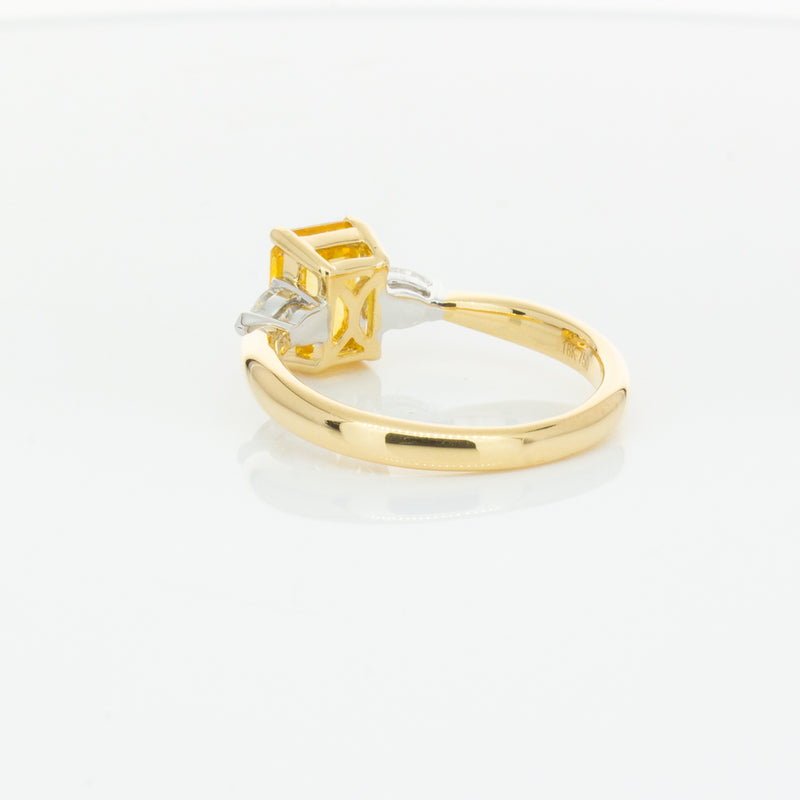 18ct Yellow Gold 2.15ct Yellow Sapphire & Diamond Ayla Ring-Ring-Walker & Hall