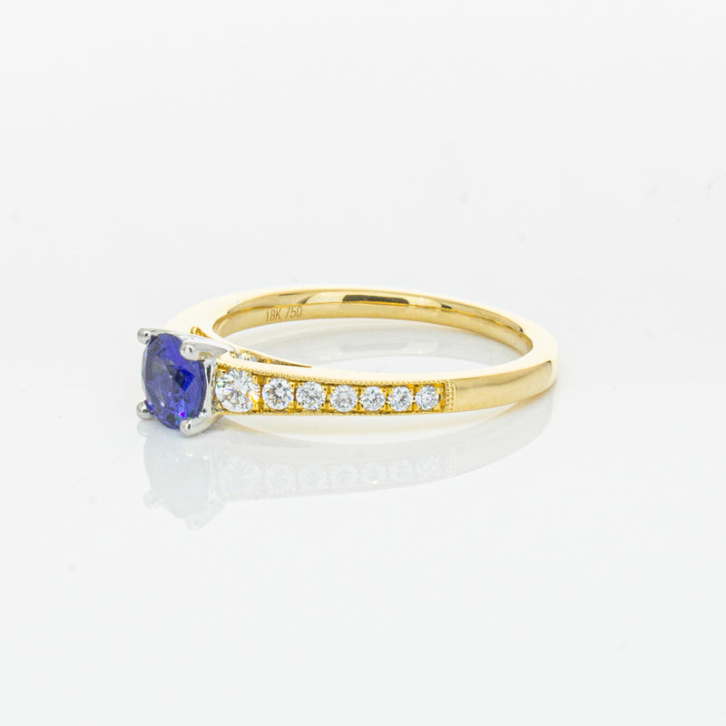 18ct Yellow Gold .49ct Sapphire Vantage Ring-Ring-Walker & Hall