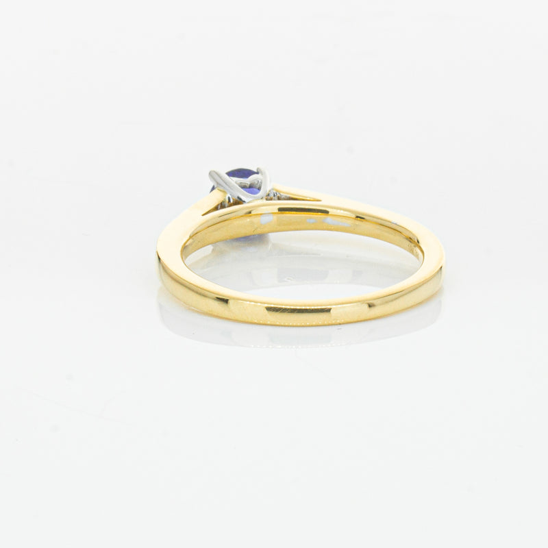 18ct Yellow Gold .49ct Sapphire Vantage Ring-Ring-Walker & Hall