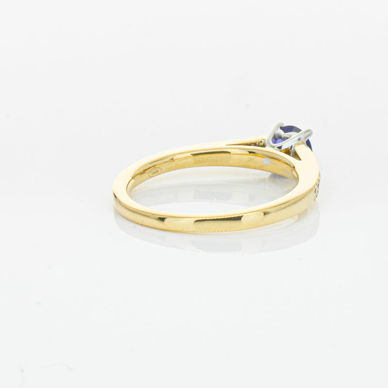 18ct Yellow Gold .49ct Sapphire Vantage Ring-Ring-Walker & Hall