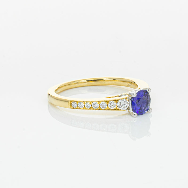 18ct Yellow Gold .49ct Sapphire Vantage Ring-Ring-Walker & Hall