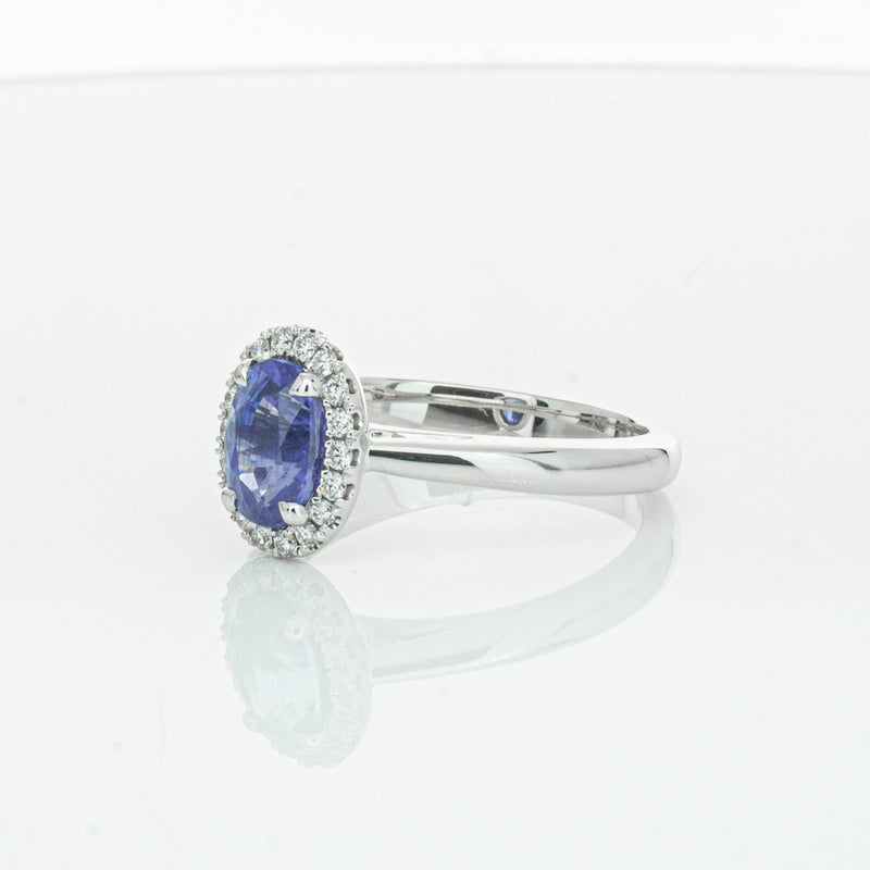 18ct White Gold Sapphire & Diamond Nina Ring-Ring-Walker & Hall