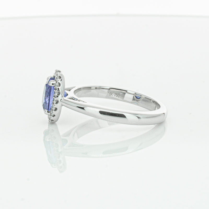 18ct White Gold Sapphire & Diamond Nina Ring-Ring-Walker & Hall