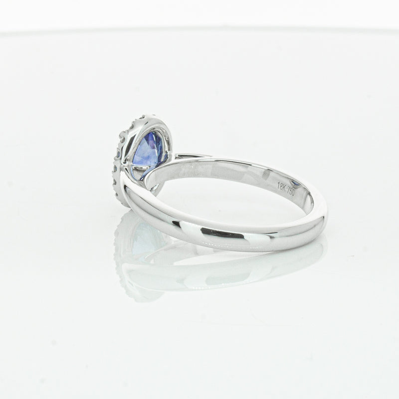 18ct White Gold Sapphire & Diamond Nina Ring-Ring-Walker & Hall